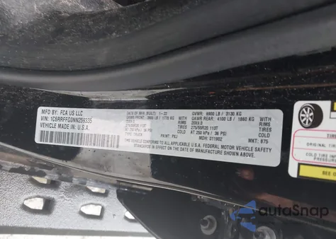 2022 Ram 1500 Big Horn 4X4 5'7 Box z USA, uszkodzony, nr VIN 1C6RRFFG0NN259335